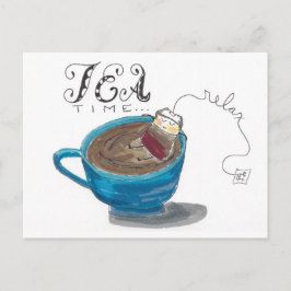 Tea Time Postcard Postkarte