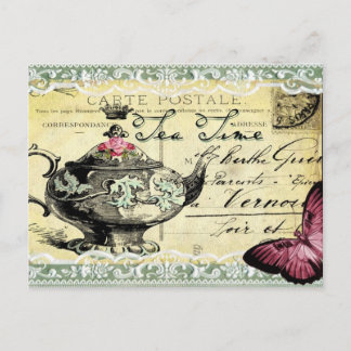 Tea Time Postkarte