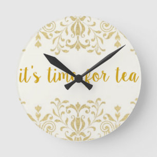 Tea Time Runde Wanduhr
