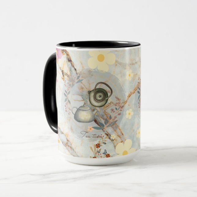 "Tea Time" Tasse (Vorderseite Links)