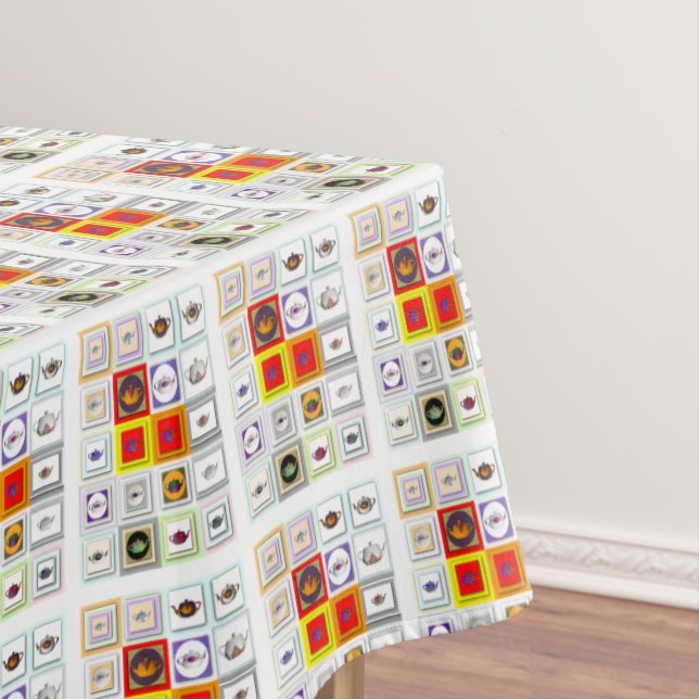 Tea Time Teapots Tischdecke (Beispiel)