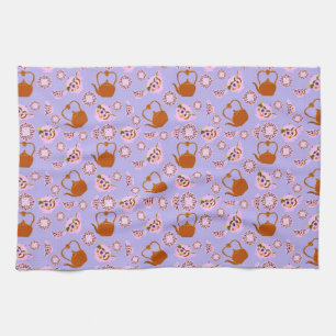 Tea time! Teekessel und Teakessel aus Kupfer Geschirrtuch