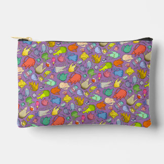 Tea Time, Unbirthday Party, small purple zipup Zubehörtasche