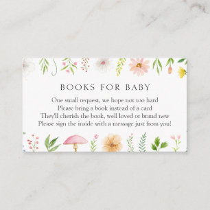 Tea Time Whimsical Wildblume Books for Baby Begleitkarte