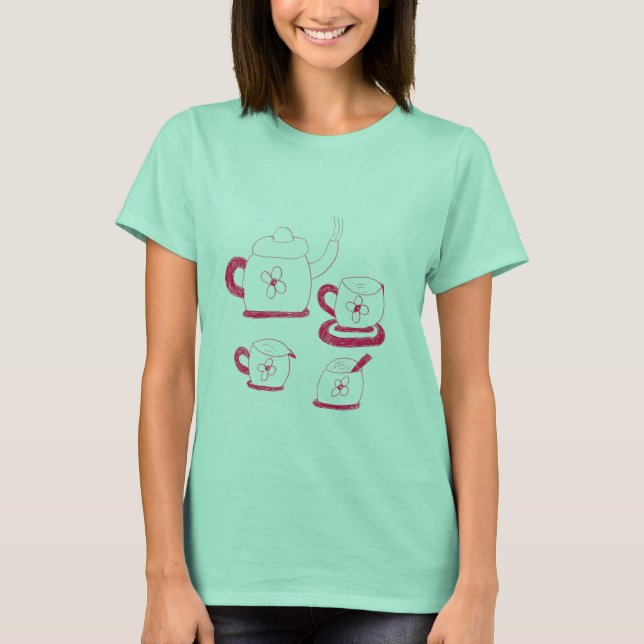 Tea Time Women's Basic T - Shirt (Vorderseite)