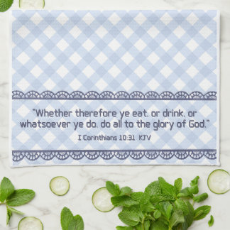 Tea Towel Bible Verse - I Corinthians 10:31 KJV Geschirrtuch