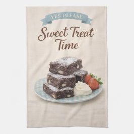 Tea Towel | Chocolate Brownies Kitchen Gift Geschirrtuch