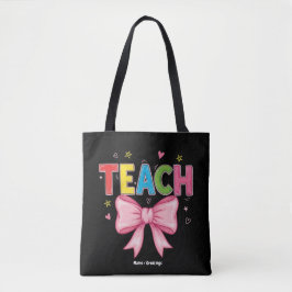 Teach Coquette Bow Crayon Lehrer Kinder Funny