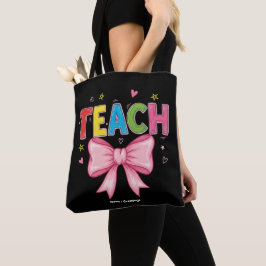 Teach Coquette Bow Crayon Lehrer Kinder Funny