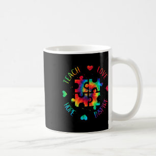 Teach Hope Liebe Inspirierte Autismus Awareness Te Kaffeetasse