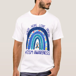 Teach Hope Liebe Inspirierte Lehrer Wir tragen Blu T-Shirt