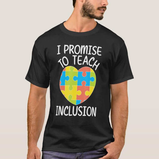 Teach Inclusion SPED Teacher Special Education Tea T-Shirt (Vorderseite)