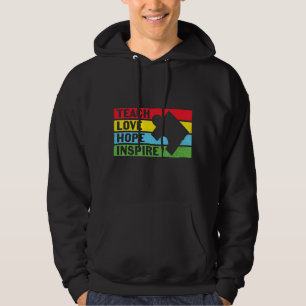Teach Liebe Hope Inspirierte Autismus Bewusstsein Hoodie