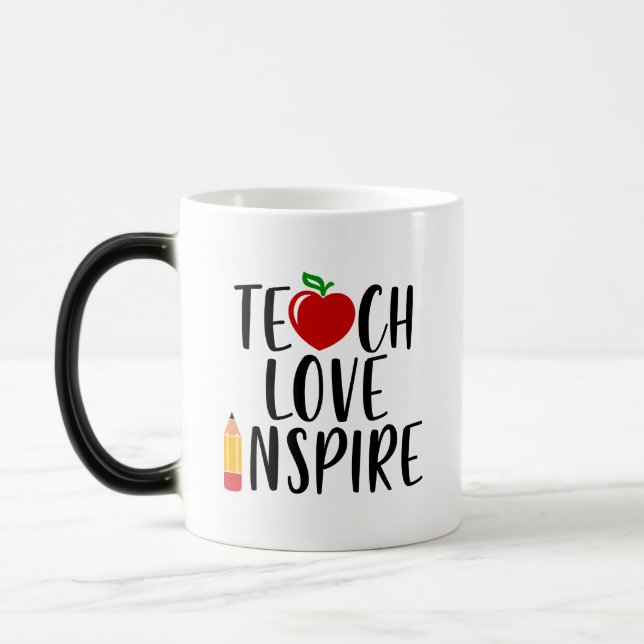 Teach-Liebe Inspiriere Lehrergeschenk Verwandlungstasse (Links)