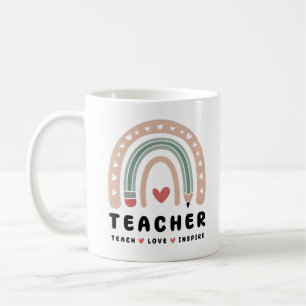 Teach-Liebe Inspiriere Retro-Design Kaffeetasse