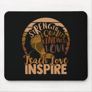 Teach Liebe Inspirierte Begrüßung von der Schule e Mousepad