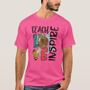 Teach Liebe Inspirierte Niedlich Leopard Cheetah P T-Shirt