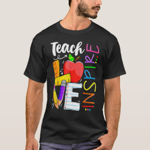 Teach Liebe Inspirierte zurück in die Schule Prek T-Shirt