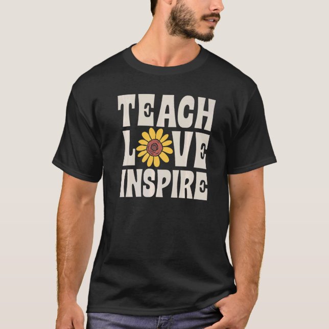 Teach Love Inspire SPED Teacher Speducator Special T-Shirt (Vorderseite)