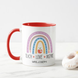Teach Love Inspire Teacher  Tasse