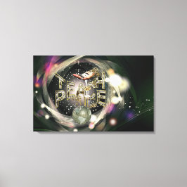 Teach-Peace-Bewegung Leinwanddruck