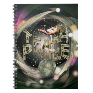 Teach-Peace-Bewegung Notizblock