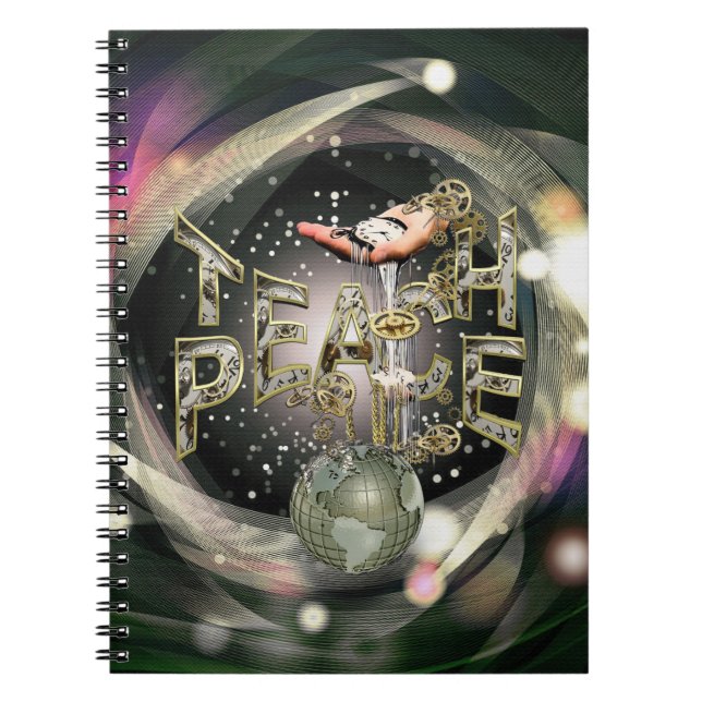 Teach-Peace-Bewegung Notizblock (Vorderseite)