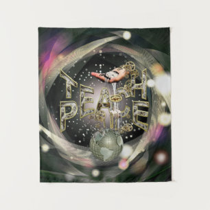 Teach-Peace-Bewegung Wandteppich