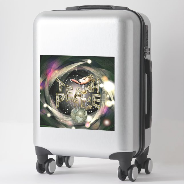 Teach Peace Big Aufkleber (Koffer)