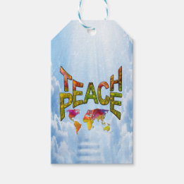 Teach Peace Geschenkanhänger