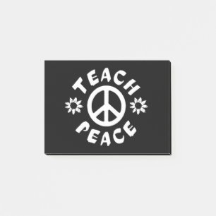 Teach Peace Post-it Klebezettel