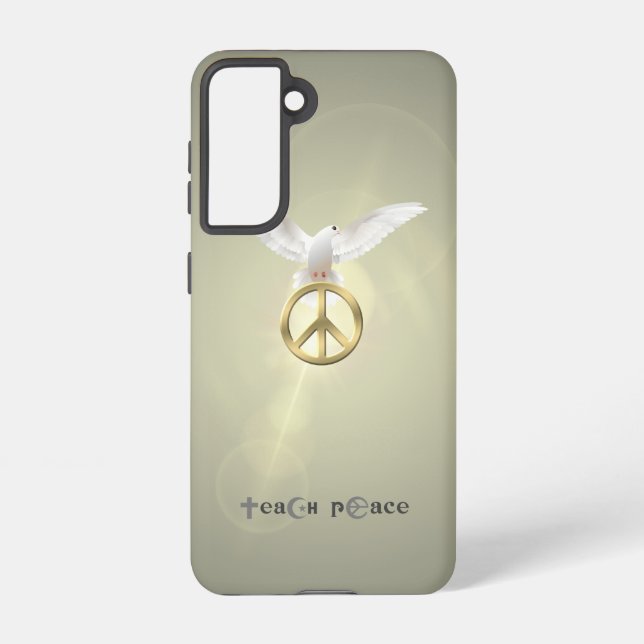 Teach Peace | Samsung Galaxy Hülle (Rückseite)