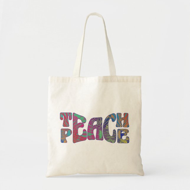 Teach Peace Tragetasche (Vorne)