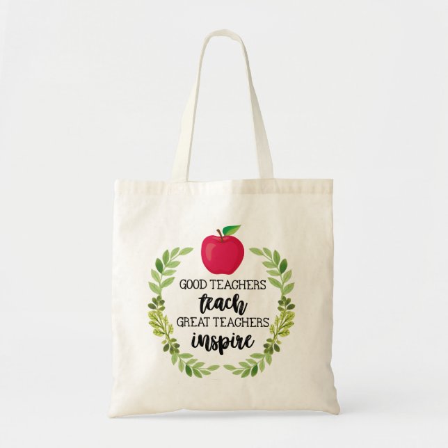 Teache Love Tote Bag Tragetasche (Vorne)