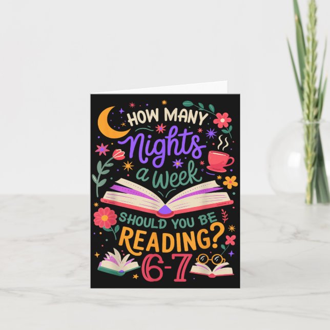 Teacher 67 How Many Nights A Week Should You Be Re Karte (Vorderseite)