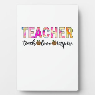 Teacher Art Teach Liebe Inspiriert Fotoplatte