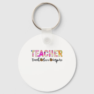 Teacher Art Teach Liebe Inspiriert Schlüsselanhänger