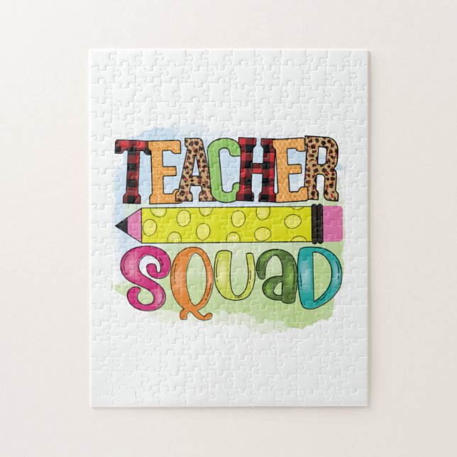 Teacher Art Teacher Squad Puzzle (Vertikal)