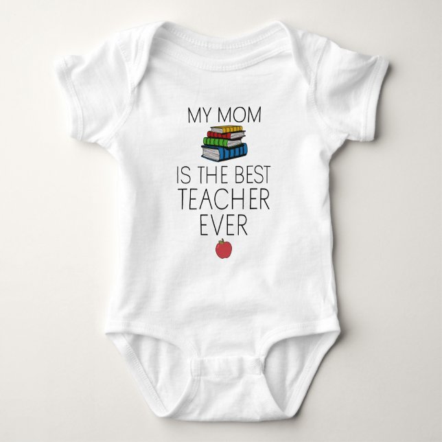 Teacher Baby - Meine Mama ist die beste Lehrerin a Strampler (Vorderseite)