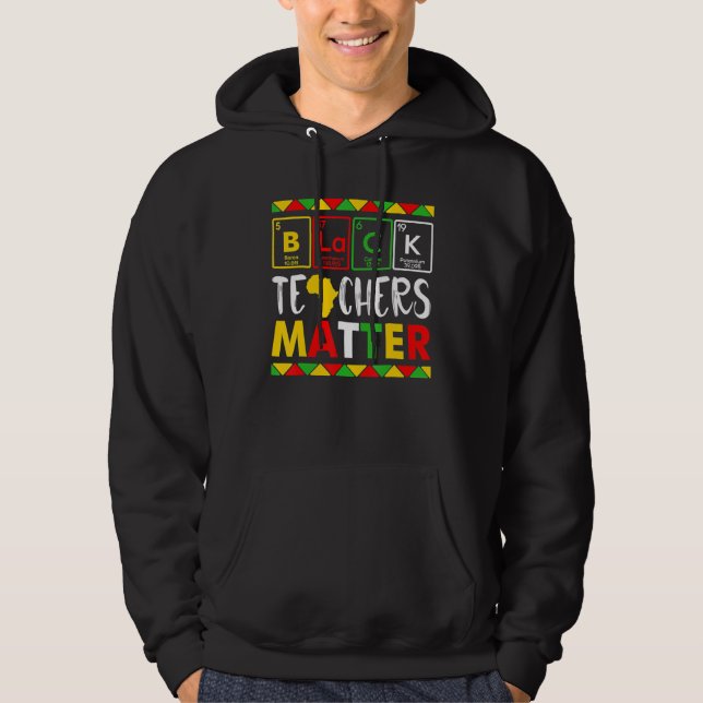 Teacher Black History Month Pride African Teacher  Hoodie (Vorderseite)
