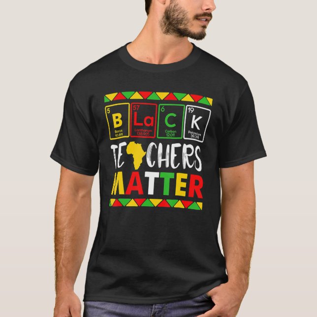 Teacher Black History Month Pride African Teacher  T-Shirt (Vorderseite)