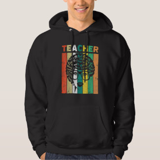 Teacher Black History Queen Melanin Afro African P Hoodie
