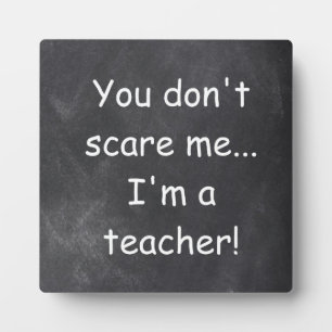 Teacher Chalkboard Design Geschenkidee nicht störe Fotoplatte
