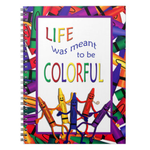 Teacher Crayons farbiges Life Note Book Notizblock