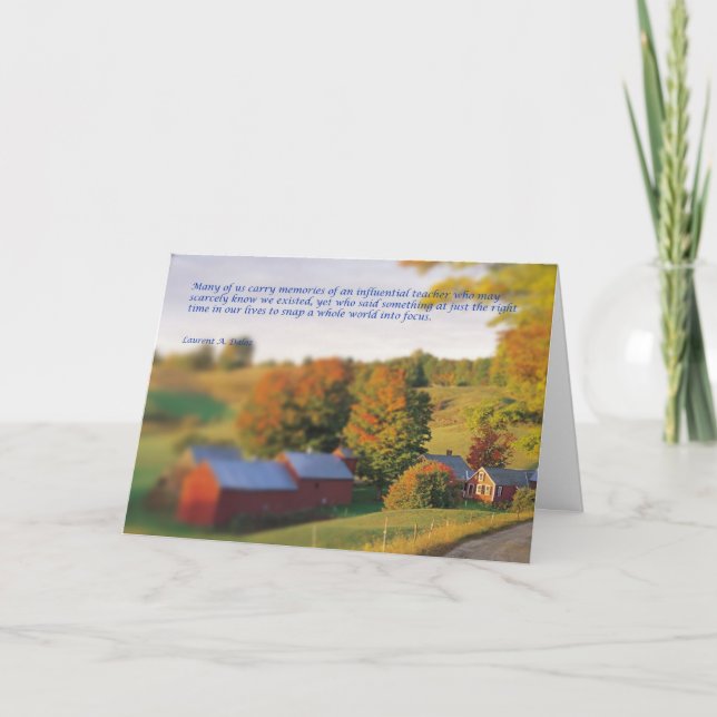 Teacher Focus Dankeskarte (Vorderseite)