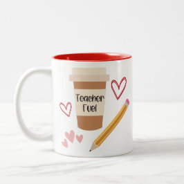 Teacher Fuel Mug #2 Zweifarbige Tasse