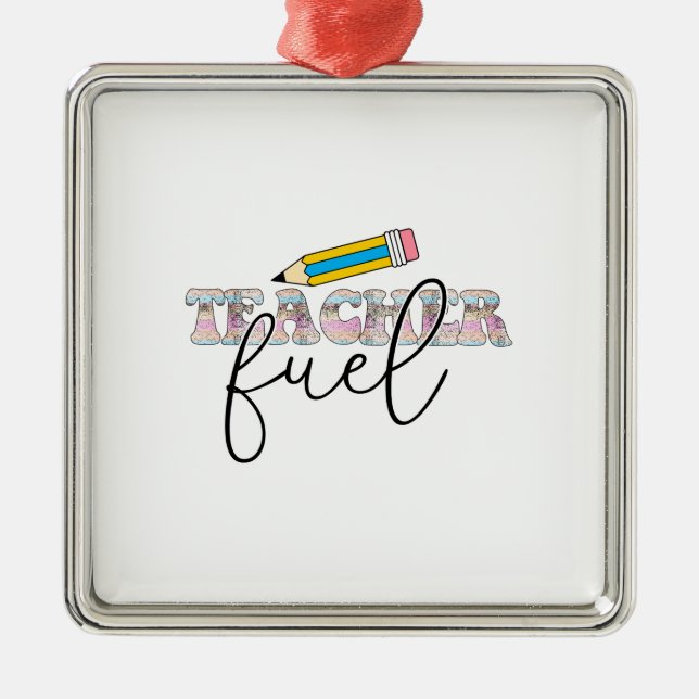 Teacher Fuel Ornament Aus Metall (Vorne)