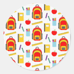 Teacher Gift   Apple Back To School Runder Aufkleber