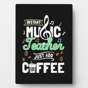 Teacher Gift Instant Music Teacher einfach Kaffee Fotoplatte