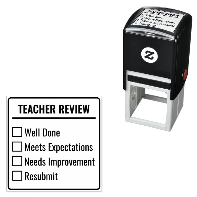 Teacher Grading Assignment Checklist Feedback Permastempel (Beispiel)